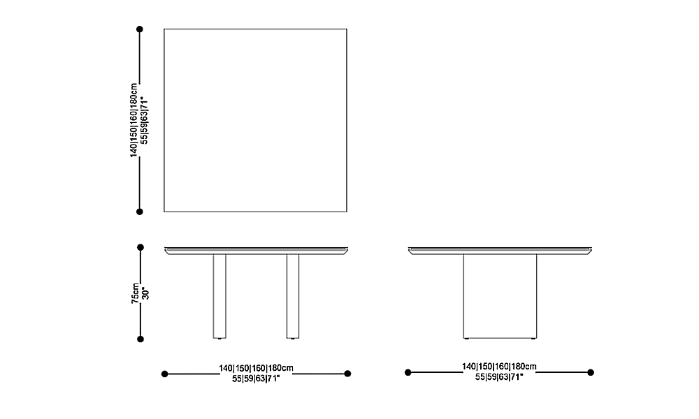 Image of the complete dimensions of the product